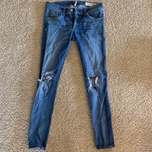 Rag & Bone Distressed Skinny Jeans
